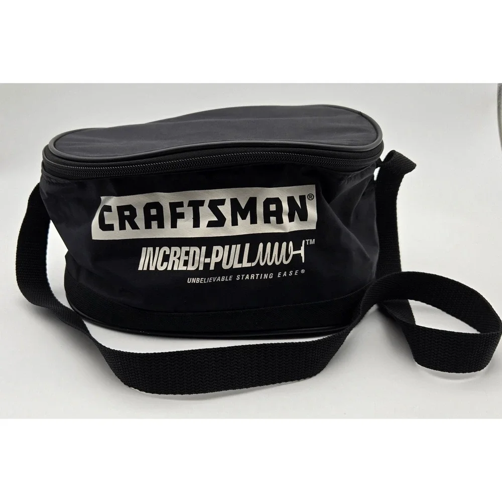 Craftsman Incredi-Pull Mens Large Black Insulated Cooler Bag Zipper Nylon
